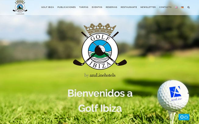 diseño web campo de golf ibiza