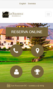diseño web campo de golf los naranjos golf